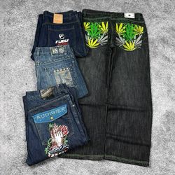 Hip hop mix brands jeans
