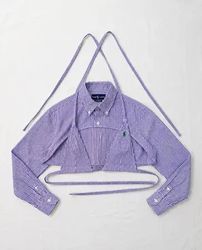Upcycle Ralph Lauren Cut Out Crop Top (Dc-09-107)