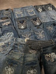 y2k Bootcut Embroidery Jeans Flared / Bootcut Jean..
