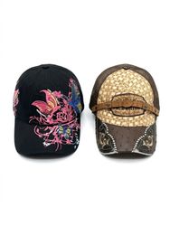 (FV-2926) Assorted Vintage Graphic Baseball Caps