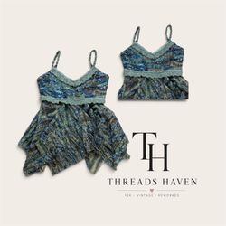Upcycled Lace Trim Mesh Top – Unique Handmade Top