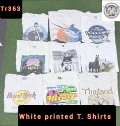 White printed T-shirt Tr 363