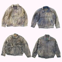 Y2k Vintage Leather Jackets B2F-321