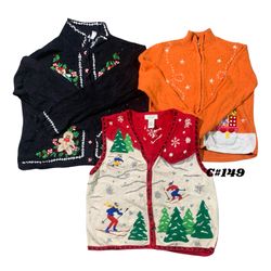 Wholesale Vintage Christmas Sweaters Bundle | 10pc..