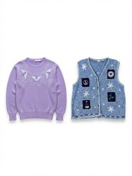 (FV-2702) Vintage Women’s Sweater Collection | Emb..