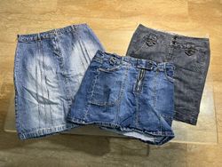 Y2K Style Unique Denim Skirts Mix