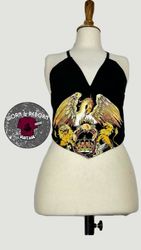 Upcycled vintage graphic print cami top