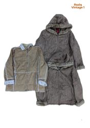 💥 RV4396 Suede Shearling Coats