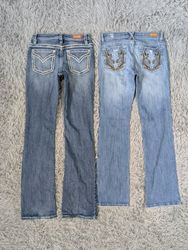 ***Y2K Cottagecore Embroidered Jeans