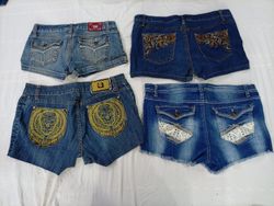 CR10866 Y2K Mini Denim Shorts