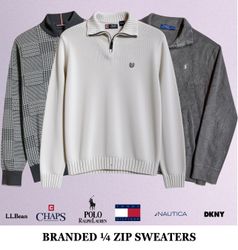 Premium 1/4 Zip Sweaters including Ralph Lauren & ..