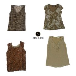 Women’s Button-Up Poly Blouse – Elegant Casual Shi..