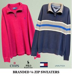 Premium 1/4 Zip Sweaters including Ralph Lauren & ..