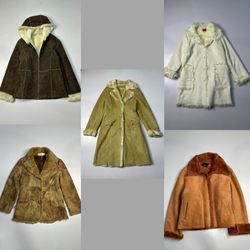 Sélection de manteaux en fausse peau de mouton pou..