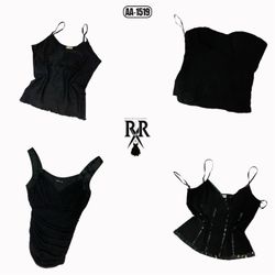 Y2k Black Gothic Cami (AA-1519)