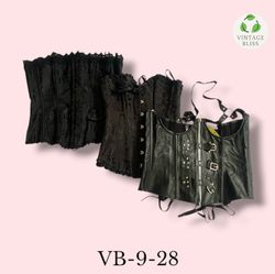 Y2K Vintage Black Corset Wholesale Bundle Assorted..
