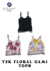Y2K Floral Cami Tops - EV0013