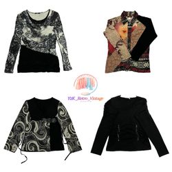 Blouse graphique Y2K (162)