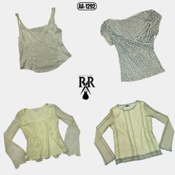 Y2K Soft Girl Aesthetic Mix Tops (AA-1292)
