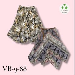 Y2K Black Printed Poly Skirt Wholesale Bundle – Vi..