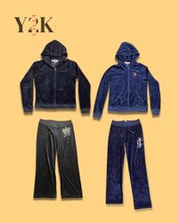 Juicy Couture Velour Hooded Tracksuits (Yv-871)