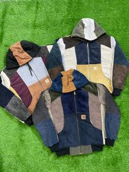 Upcycled Carhartt coudery hoodie jacket