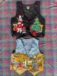 Denim Christmas waistcoat 25 pieces