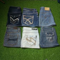 ARMANI AND OTHER BRAND MINI MICRO SKIRT ( C 367)