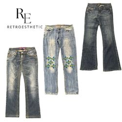 Y2K Flare Jeans iDenim Washes RW-2341