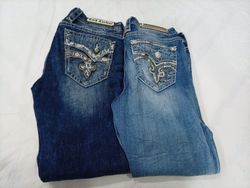 CR10371 Vintage Rock Revival Flare & Straight Jean..