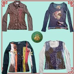 Y2K mix top , Y2K Aesthetic Trendy Ladies Blouse A..
