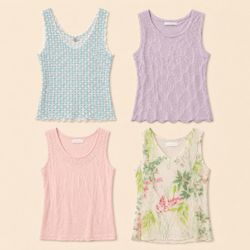 U2k Pastel Sleeveless Tops