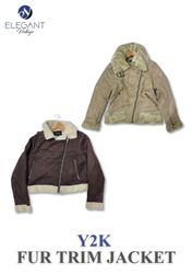Y2K Fur Trim Jackets - EV0067