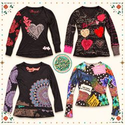 Retro Y2K Graphic & Abstract Long Sleeve Tops Mix ..