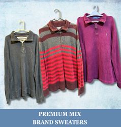 Premium Mix Brand 1/4 Zip Sweaters