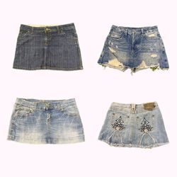 Y2k G-Star Denim Mini Skirts B2F-311