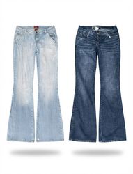 (FV-2546) Jean évasé Boyfriend Y2K