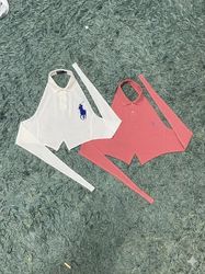 Upcycled Polo Ralph Lauren halter top (Dc-09-01)