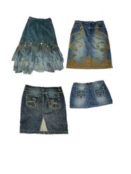 Y2K Denim Skirt | V-T723