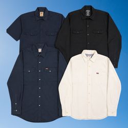 Mixed branded button up shirt