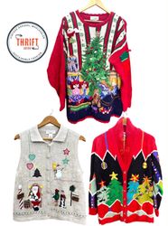Vintage Y2K Christmas Cardigans and Sweater