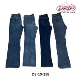 Blaue Denim Flared Jeans (DS-10-358)