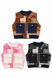CR2069 Upcycled Bandana Patch Utility Vest