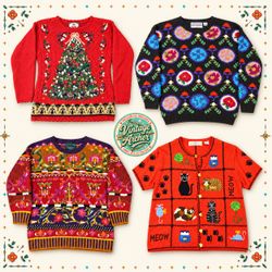 Vintage Festive Novelty Jumpers Mix:10pcs (S8)