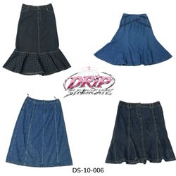 Y2K Casual High Waist Denim Skirts (DS-10-006)