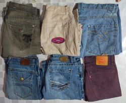 LEVI, S  AND OTHER MIX BRANDS BAGGY JEANS (ID 293)