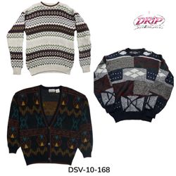 Vintage Funky Patterned Knit Sweaters and Cardigan..