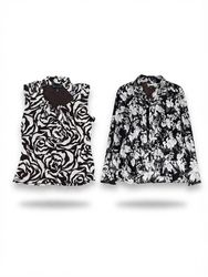 (FV-2214) Y2K Black & White Aesthetic Tops
