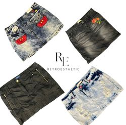 Y2K Paris Hilton Era Girl Denim Mini Skirts