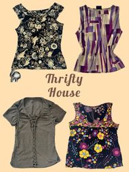 Y2K Retro Femme Statement Tops(TH/650)